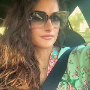 Otra Dynasty Blue and Brown Gradient Lenses Oversized  Women's Sunglasses